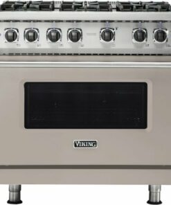 Viking - Professional 5 Series 5.1 Cu. Ft. Freestanding LP Gas Convection Range - Pacific Gray 2