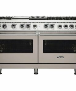 Viking - Professional 5 Series Freestanding Double Oven Dual Fuel Convection Range with Self-Cleaning - Pacific gray 1