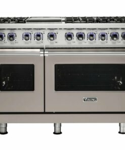 Viking - Professional 7 Series Freestanding Double Oven Gas Convection Range - Pacific gray 1