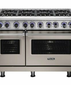 Viking - Professional 7 Series Freestanding Double Oven Dual Fuel Convection Range with Self-Cleaning - Pacific gray 1
