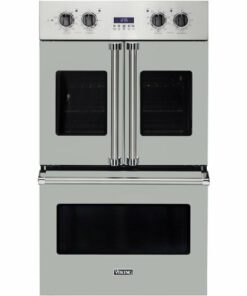 Viking - Professional 7 Series 30" Built-In Double Electric Convection Wall Oven - Arctic gray