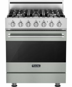 Viking - 3 Series 4.0 Cu. Ft. Freestanding LP Gas Convection Range with Self-Cleaning - Arctic Gray
