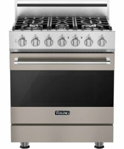 Viking - 3 Series 4.0 Cu. Ft. Freestanding LP Gas Convection Range with Self-Cleaning - Pacific Gray