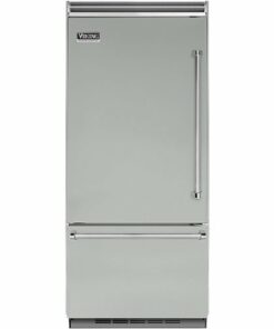 Viking - Professional 5 Series Quiet Cool 20.4 Cu. Ft. Bottom-Freezer Built-In Refrigerator - Arctic Gray 0