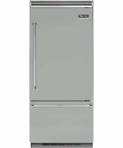 Viking - Professional 5 Series Quiet Cool 20.4 Cu. Ft. Bottom-Freezer Built-In Refrigerator - Arctic Gray 1