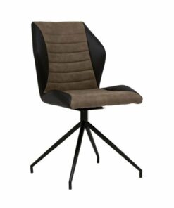 Calico Designs - 4-Pointed Star Steel Accent Chair - Black/Brown