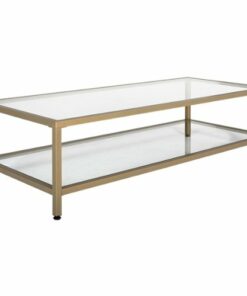 Studio Designs - Camber Rectangular Modern Tempered Glass Coffee Table - Clear