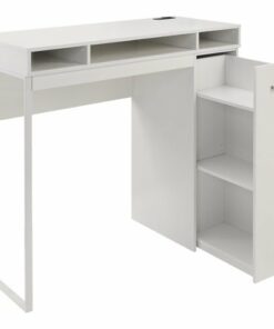 OSP Home Furnishings - Ravel 47"W Desk with Storage - White