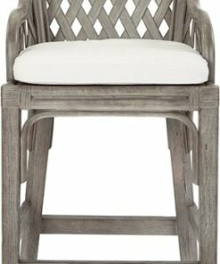 OSP Designs - Plantation Wood Counter Stool - Antique Gray
