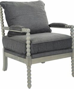 OSP Home Furnishings - Abbott Chair - Charcoal