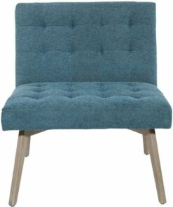 Office Star Products - Mid-Century Wood Chair - Sky/Gray Wash
