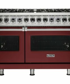 Viking - Professional 5 Series 7.3 Cu. Ft. Freestanding Double Oven Dual Fuel LP Gas Convection Range with Self-Cleaning - Reduction red
