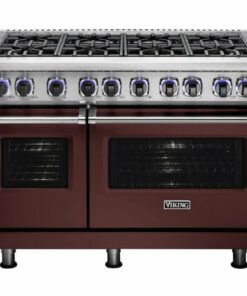 Viking - Professional 7 Series Freestanding Double Oven Gas Convection Range - Kalamata red 0