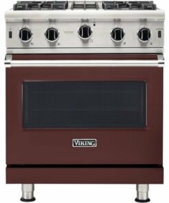 Viking - Professional 5 Series 4.0 Cu. Ft. Freestanding LP Gas Convection Range - Kalamata Red 0