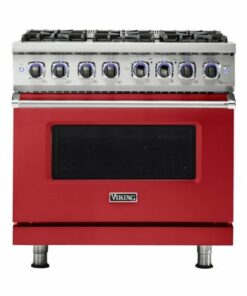 Viking - Professional 7 Series 5.1 Cu. Ft. Freestanding LP Gas Convection Range - San Marzano Red 0