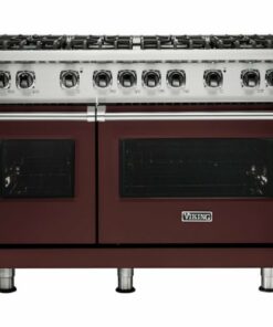 Viking - Professional 5 Series Freestanding Double Oven Gas Convection Range - Kalamata red 0