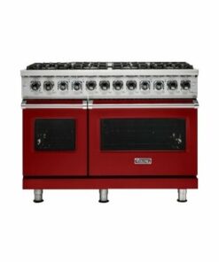 Viking - Professional 5 Series Freestanding Double Oven Dual Fuel Convection Range with Self-Cleaning - Reduction red 0