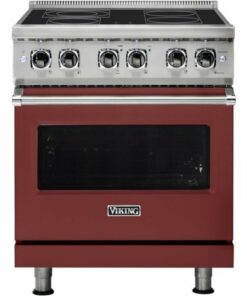 Viking - Professional 7 Series 5.6 Cu. Ft. Freestanding Dual Fuel LP Gas True Convection Range with Self-Cleaning - Reduction Red