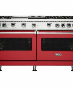 Viking - Professional 5 Series Freestanding Double Oven Gas Convection Range - San marzano red 2