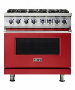 Viking - Professional 7 Series 5.1 Cu. Ft. Freestanding Gas Convection Range - San marzano red 1