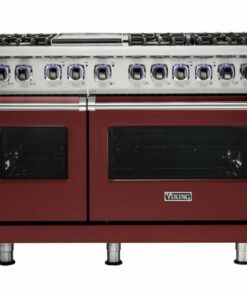 Viking - Professional 7 Series Freestanding Double Oven Gas Convection Range - Reduction red 0