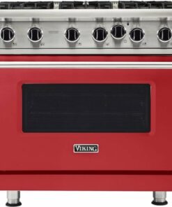 Viking - Professional 5 Series 5.1 Cu. Ft. Freestanding LP Gas Convection Range - San Marzano Red 0