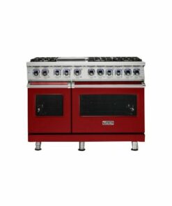 Viking - Professional 7 Series 6.1 Cu. Ft. Freestanding Double Oven LP Gas Convection Range - San Marzano Red 1