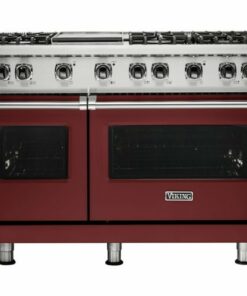 Viking - Professional 5 Series Freestanding Double Oven Gas Convection Range - Reduction red 2