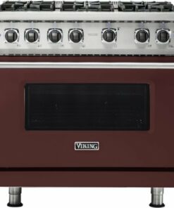 Viking - Professional 5 Series 5.1 Cu. Ft. Freestanding LP Gas Convection Range - Kalamata Red 1