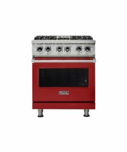 Viking - Professional 5 Series 4.7 Cu. Ft. Freestanding Dual Fuel LP Gas True Convection Range with Self-Cleaning - San Marzano Red