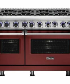 Viking - Professional 7 Series Freestanding Double Oven Gas Convection Range - Reduction red 1