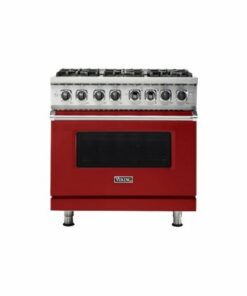 Viking - Professional 5 Series 5.6 Cu. Ft. Freestanding Dual Fuel LP Gas True Convection Range with Self-Cleaning - San Marzano Red 1