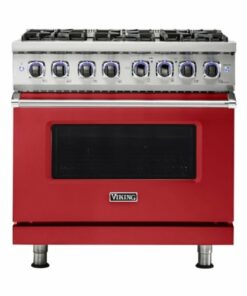 Viking - Professional 7 Series 5.6 Cu. Ft. Freestanding Dual Fuel True Convection Range with Self-Cleaning - San Marzano Red