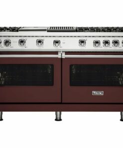 Viking - Professional 5 Series Freestanding Double Oven Gas Convection Range - Kalamata red 1