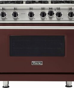 Viking - Professional 5 Series 5.1 Cu. Ft. Freestanding LP Gas Convection Range - Kalamata Red 2
