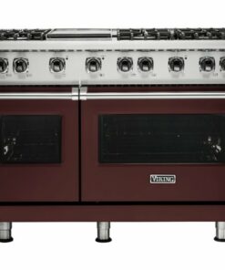 Viking - Professional 5 Series Freestanding Double Oven Gas Convection Range - Kalamata red 2