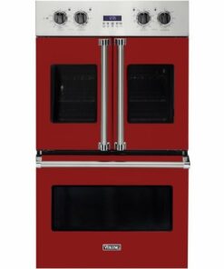 Viking - Professional 7 Series 30" Built-In Double Electric Convection Wall Oven - Reduction red