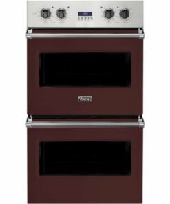 Viking - Professional 5 Series 30" Built-In Double Electric Convection Wall Oven - Kalamata red