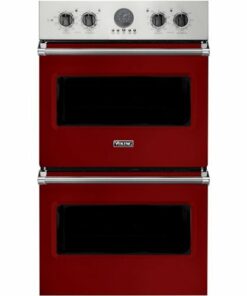 Viking - Professional 5 Series 30" Built-In Double Electric Convection Wall Oven - Reduction red