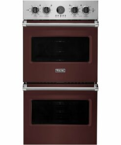 Viking - Professional 5 Series 27" Built-In Double Electric Convection Wall Oven - Kalamata red