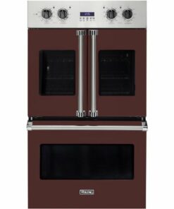 Viking - Professional 7 Series 30" Built-In Double Electric Convection Wall Oven - Kalamata red