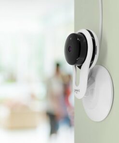 Geeni - Aware Indoor Wi-Fi Wireless Network Surveillance Camera (2-Pack) - Black/White