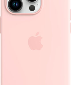 Apple - iPhone 14 Pro Silicone Case with MagSafe - Chalk Pink