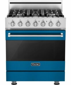 Viking - 3 Series 4.0 Cu. Ft. Freestanding LP Gas Convection Range with Self-Cleaning - Alluvial Blue