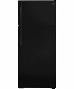 GE - 17.5 Cu. Ft. Top-Freezer Refrigerator - Black 3