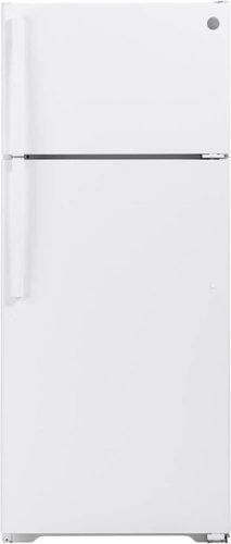 GE - 17.5 Cu. Ft. Top-Freezer Refrigerator - White 4