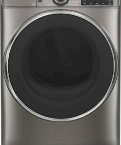 GE - 7.8 Cu. Ft. 12-Cycle Gas Dryer with Steam - Satin Nickel