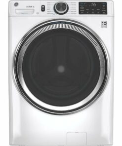 GE - 4.8 Cu Ft High-Efficiency Stackable Smart Front Load Washer w/UltraFresh Vent, Microban Antimicrobial & SmartDispense - White on White