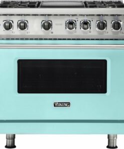 Viking - Professional 5 Series 5.6 Cu. Ft. Freestanding Dual Fuel LP Gas True Convection Range with Self-Cleaning - Bywater blue 0