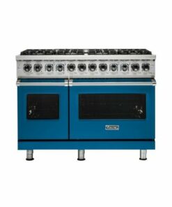 Viking - Professional 5 Series 7.3 Cu. Ft. Freestanding Double Oven Dual Fuel LP Gas Convection Range with Self-Cleaning - Alluvial blue